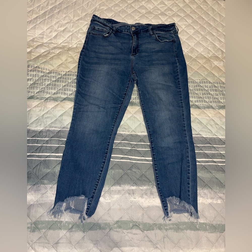 Ms. Cello size 18 sharkbite boutique jeans